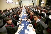 College students attending the High Table Dinner